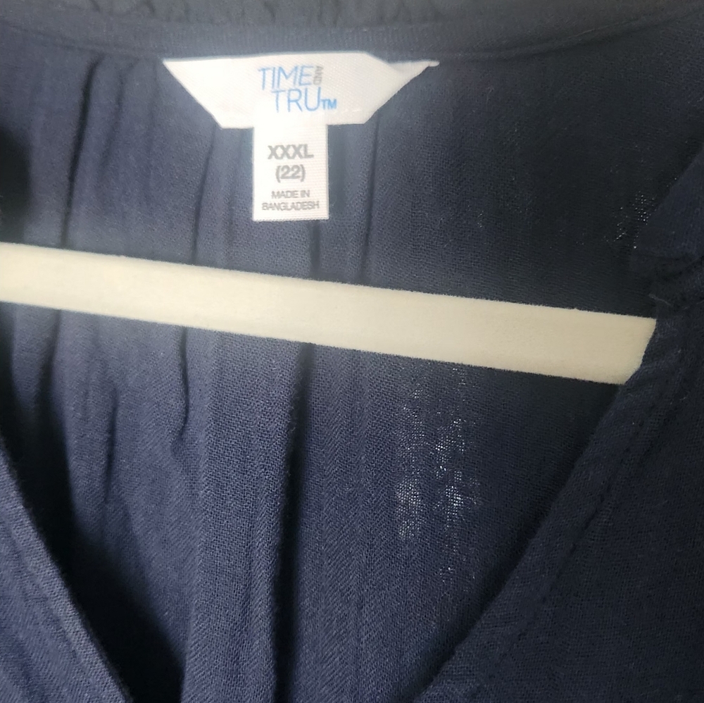 Time and Tru Dark Blue Midi Dress - Picture 2 of 6